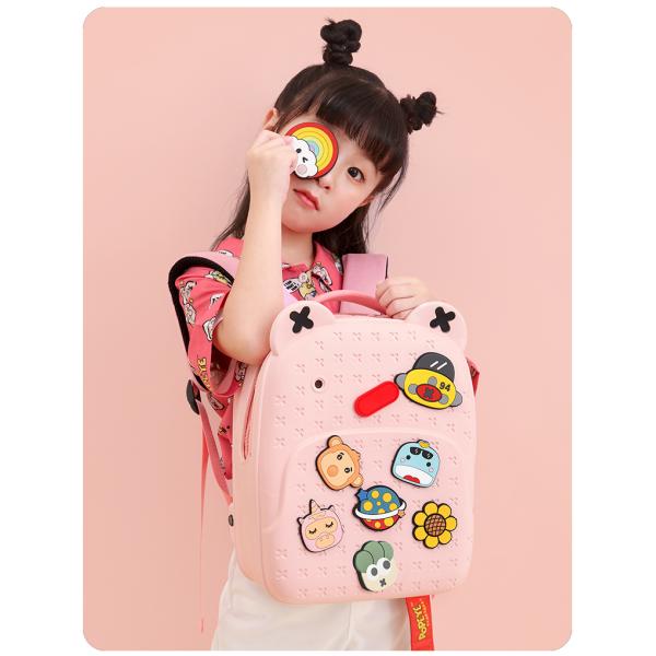 KOOOL Protection de la colonne vertébrale sac à dos école imperméable pour les enfants EVA