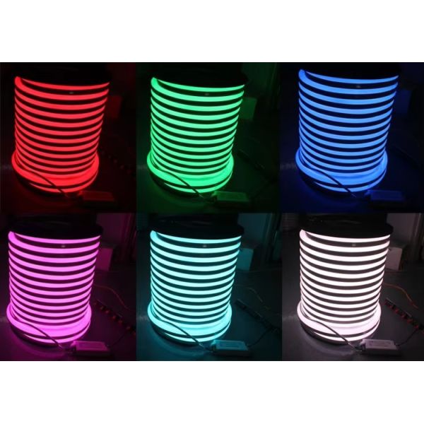 Warm White PVC Flexible LED Neon Flex Light For Building Landscape 24V