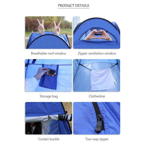 Поп 120 x 120 X 190CM изготовленный на заказ автоматический вверх по шатру ливня покрыл полиэстер 190T быстро открытый