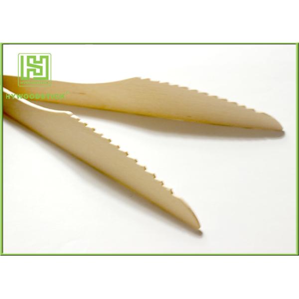 FDA Food Grade Wood Eco Friendly Cutlery Disposable Wooden Knife Taste - free