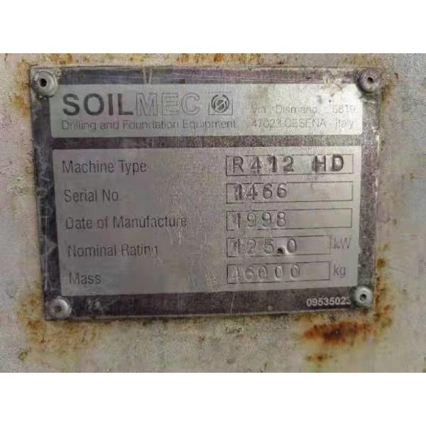 CAT Engine Italy Soilmec SR-60 SR-70 SR-80C R-516 R-622 R-412 RIG Used Drilling Rotary Rig