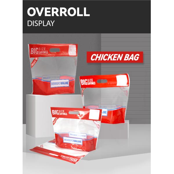 200 da galinha seca do malote da embalagem do fruto de 5kg mícrons de saco de empacotamento de Bopp com a janela do punho do zíper