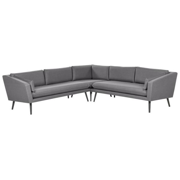 Modern Design Style Grey Cushion All Weather Fabric Sofa Set Furniture for Villa Garden