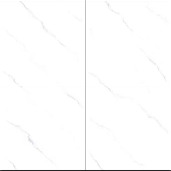 Carrara Blanco 800x800mm Porcelana de cristal pulido para el salón