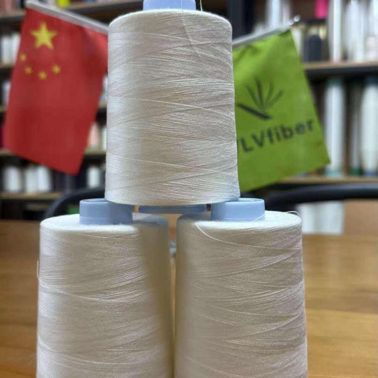 100% PVA Water Soluble Thread Eco-Friendly Low Shrinkage for Embroidery and Fabric Hollowing Out