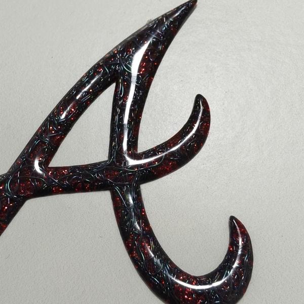 Customized High Frequency 3D TPU Embossed Logo Red Metallic Heat Transfer Label For Bag