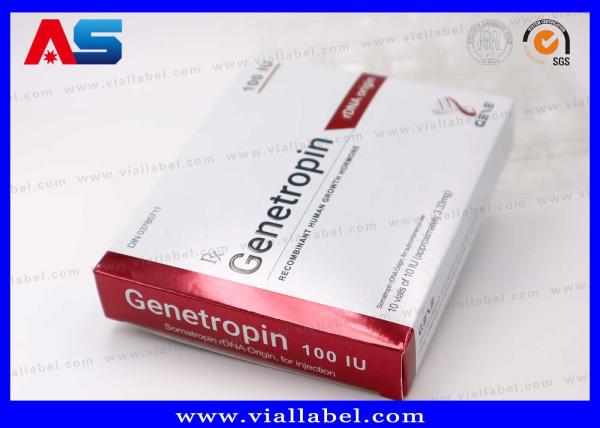 Anti-Aging 191AA Injection Small 3ml Vials Pharmaceutical Box And Labels Printing Genetropin