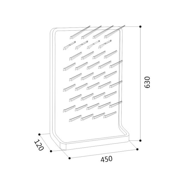 PP University Chemistry Laboratory Equipment Anti Corrosion Drying Rack