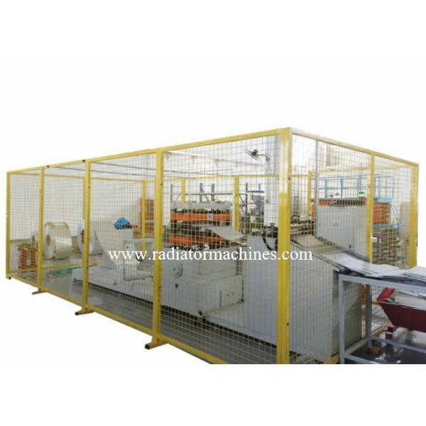 Stamping Aluminum Radiator Fin Machine 120 SPM Flat Fin Max 500mm Wide