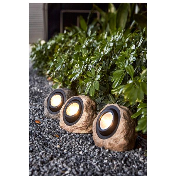 Солнечный на открытом воздухе сад светов освещает ландшафта лужайки украшения двора камня плана сада фары небольшого водоустойчивые