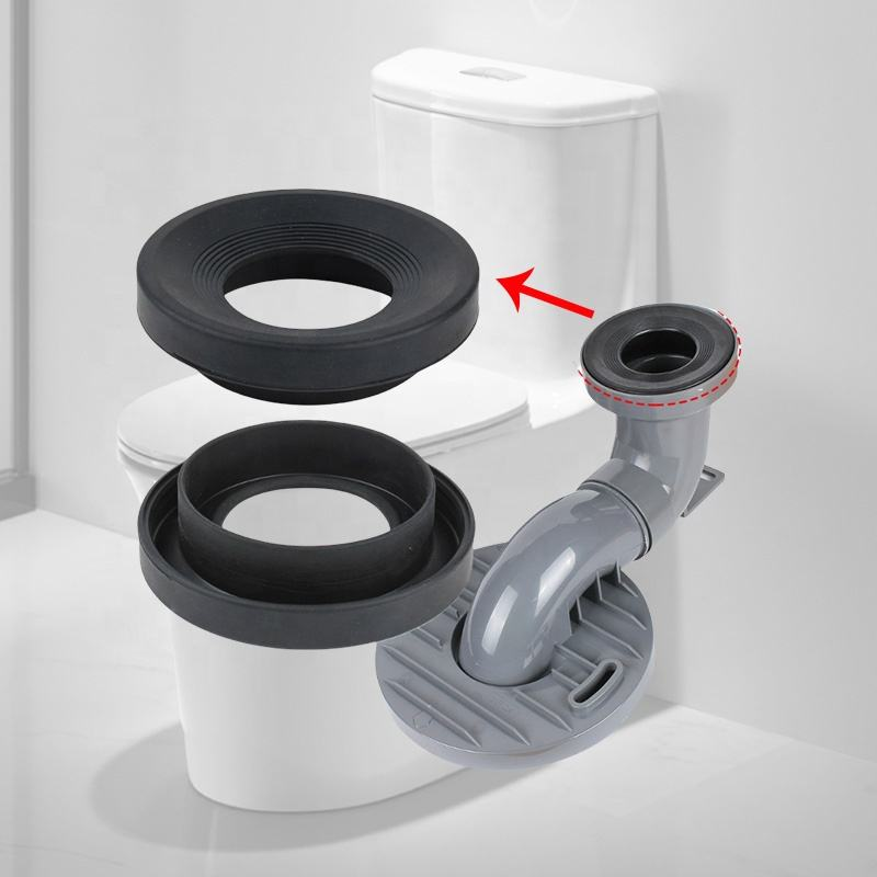 Grey PVC Toilet Drain Valve, Bathroom Flushing Pipe, Toilet Pipe, Sewage Pipe