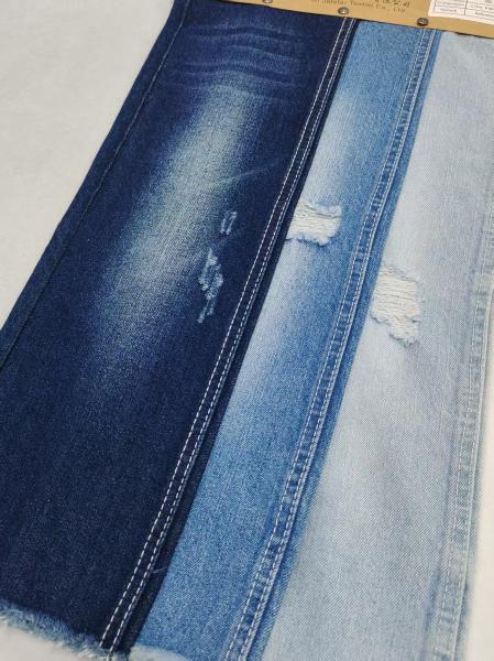 Ventes d'usine Bon prix 75% coton TWILL style denim sans étirement Tissu avec 10+10*10 Construction JSD3105 Pour les jeans