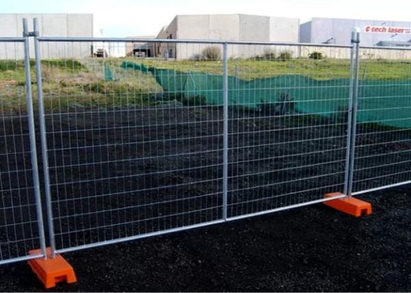 Hot Dipped Galvanized Portable Chain Link Fence Panels 42 Microns
