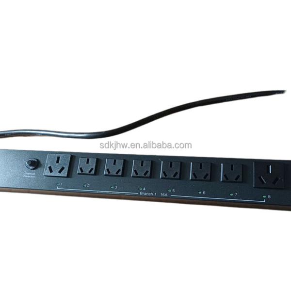 Black PDU Socket 1U Rack Mount RP2V2004 14240113 AC 1P Universal Power Distribution Unit