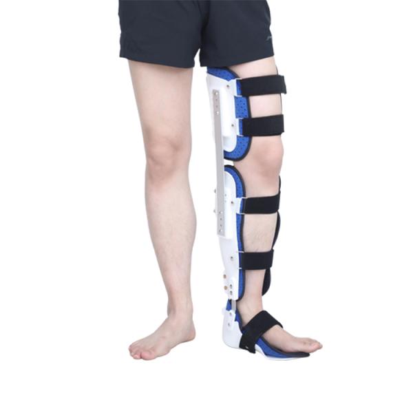 Professional full leg knee support leg fracture foot drop orthosis pain arch support ankle foot support brace