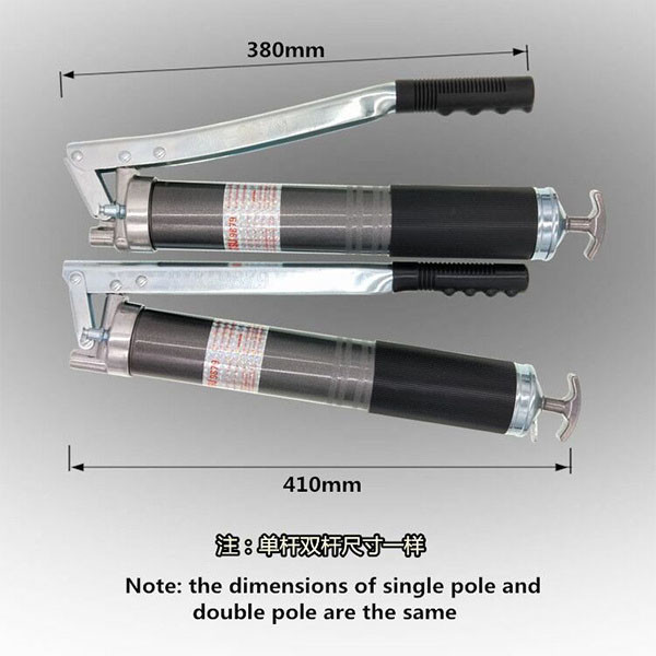 Silver Hand Pump Grease Gun Single Rod 600cc Air Operated