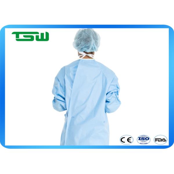 Blue Hospital Nonwoven SMS EO Sterile Surgical Gowns