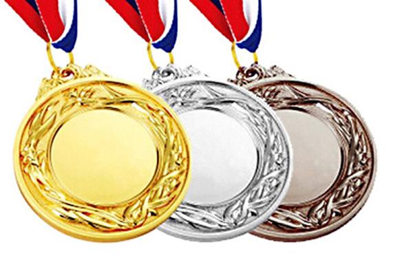 Beautiful Pattern Metal Award Medals Antique Nickel Plating Leyland Medallion