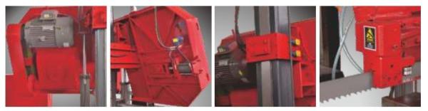 China market sales GB42150 square column horizontal metal/wood cutting band sawing machine with low price