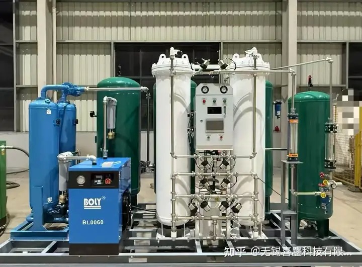 PSA Nitrogen Generator Machine Skid-Mounted Design 99.999% Purity Low Dew Point for Laser Welding