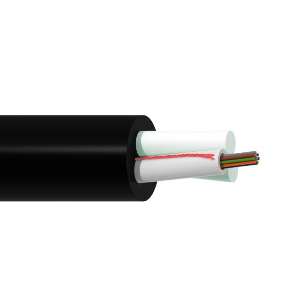12 Core ASU Fiber Optic Cable FRP Strength Member 120M Span