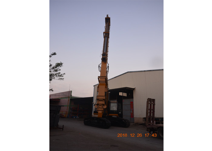 Telescopic Arm For  336D Big Excavator With 1.4m3 Clamshell Bucket