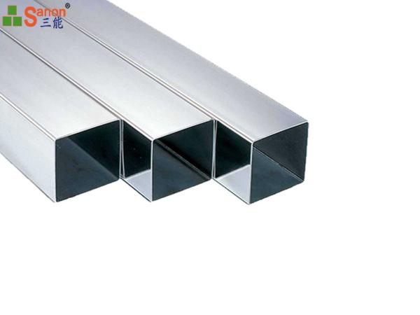 Tubos soldados estirados a frio de ASTM/AISI 304, tubulação quadrada de aço inoxidável