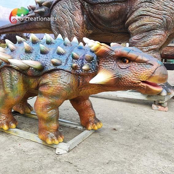 Vida impermeável do parque temático - Ankylosaurus realístico do dinossauro Animatronic do tamanho para o parque de diversões