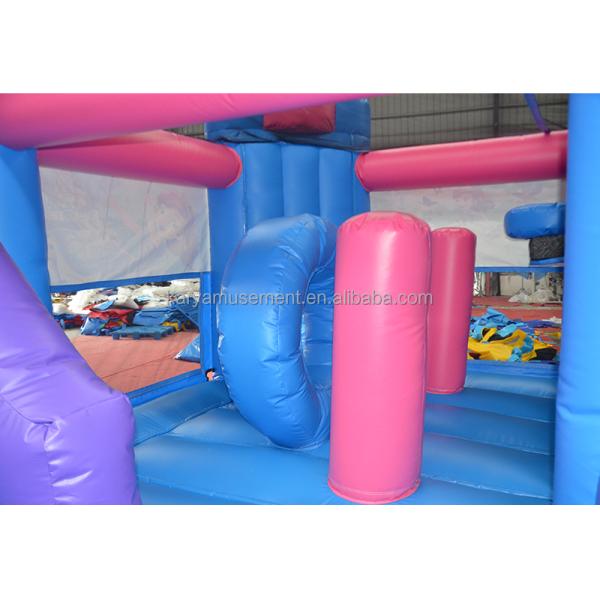 Features PORTABLE Children Naughty Castle Inflatable Bounce House with Slide and Pool