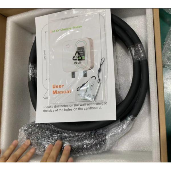 22 кВт трехфазная быстрая зарядка Smart Home Wallbox сертифицированный CE Настенное зарядное устройство для электромобилей IP65 водонепроницаемая поддержка Подключение RFID / WiFi / Bluetooth Доступно в белом и черном цветах