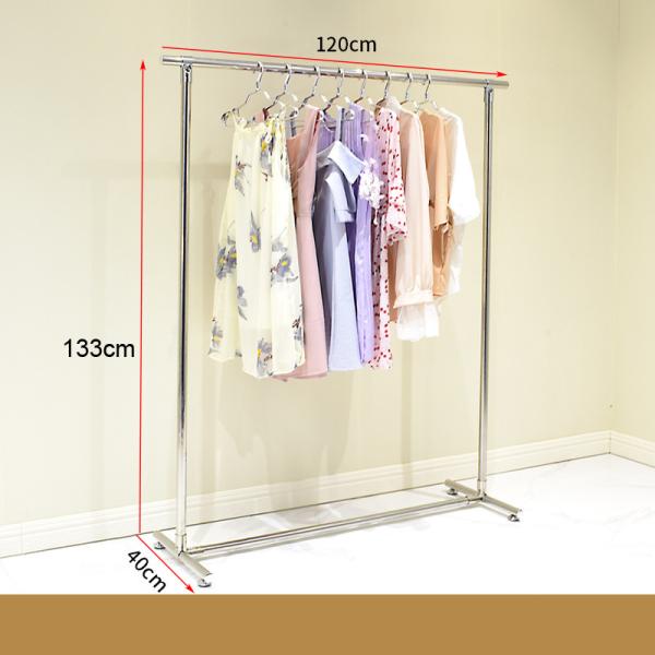 O único suporte de Polo apenas veste a cremalheira para secar a roupa de aço inoxidável