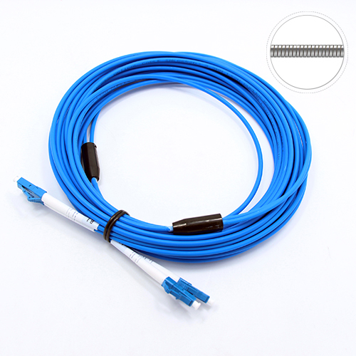 PVC Coated Gjsfjv Distribution Fiber Optic Cable 2 Core Armoured Cable