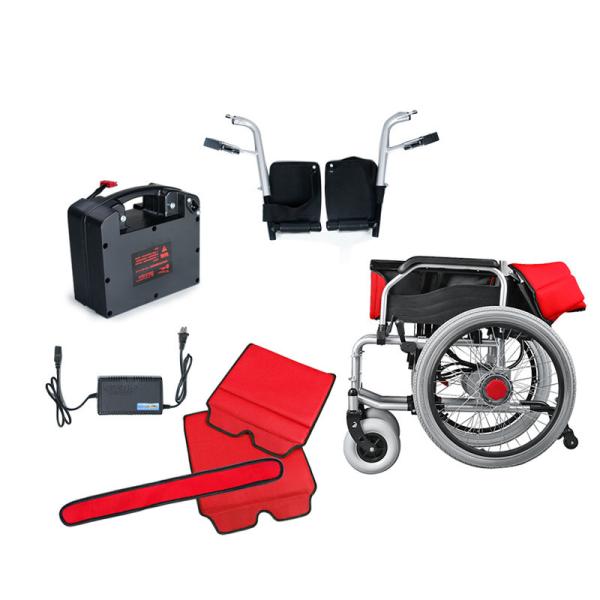 Aluminum Lightweight Folding Power Wheelchair 6km/h 45kg With Adjustable Seat Belt