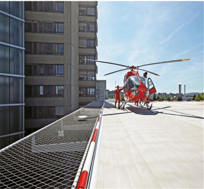 SS316 Diamante buraco alto Tensile aço inoxidável Helideck Rede de segurança para plataforma de helicóptero
