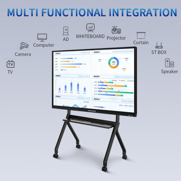 75 Inch Smart Interactive Digital Teaching Board for School Electronic Science Education Children Whiteboard