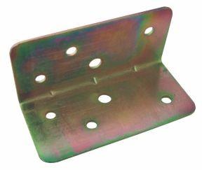 60x27mm Right Angle Metal Bracket White Yellow Galvanized Cutting Punching Stamping
