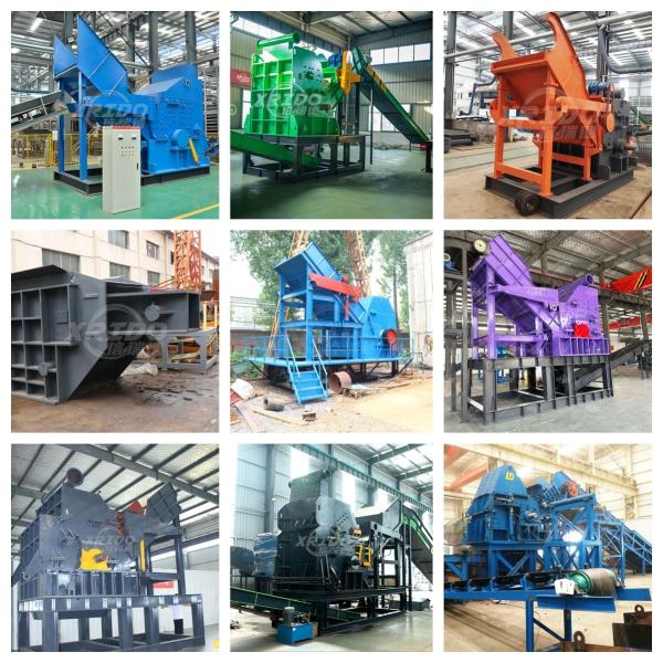Scrap Metal Crushing Recycling Production Line/Waste Household Appliances Crusher Waste Car Metal Crushing