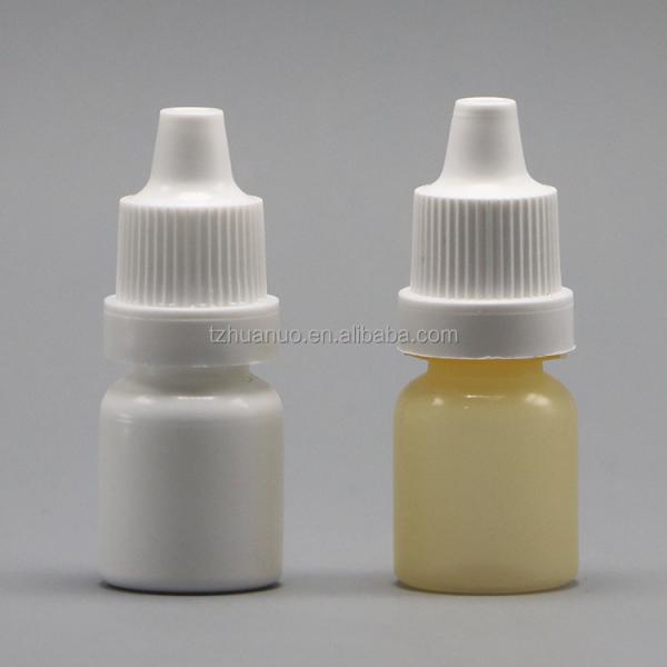 Botellas de gotero de plástico vacío comprimible de 10 ml LDPE con colores y tapas personalizados