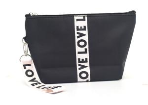 Low Moq Cheap Cosmetic Bags , Polyester Cosmetic Organizer Bag For Girls
