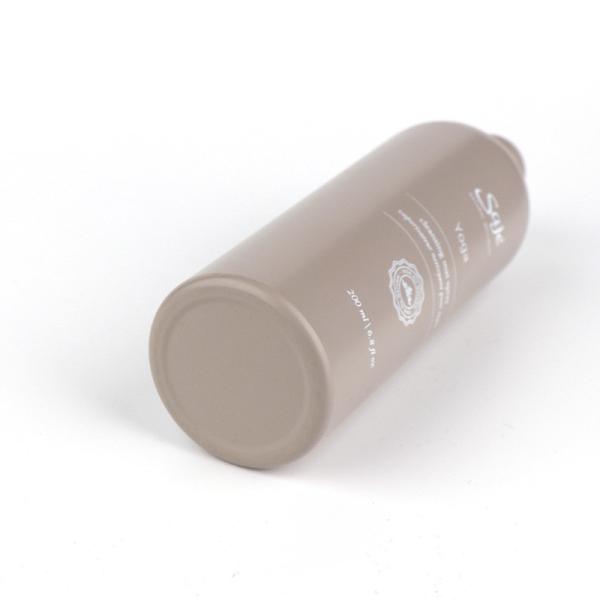 6.7OZ 10OZ 16.7OZ Aluminum Cosmetic Bottles Milk Tea Color Hand Lotion Packaging