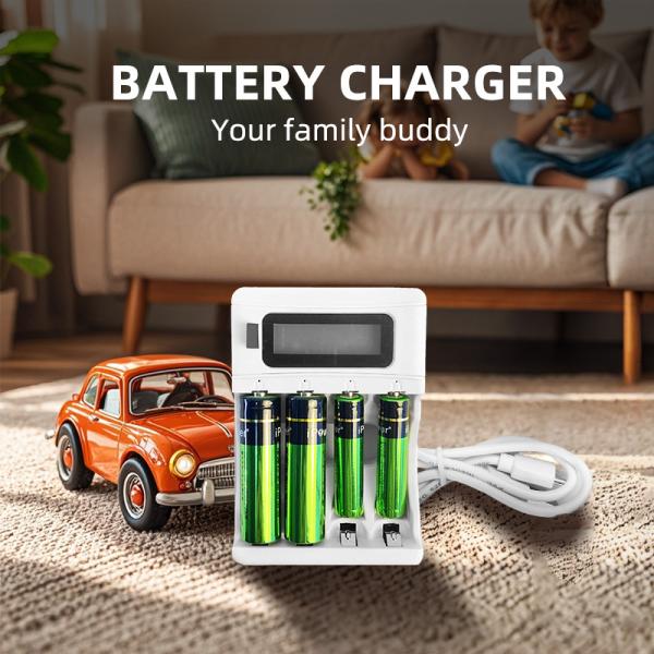 LED 4 Slots AA AAA USB Power Smart Fast Universal Portable 1.2V NIMH Battery Charger