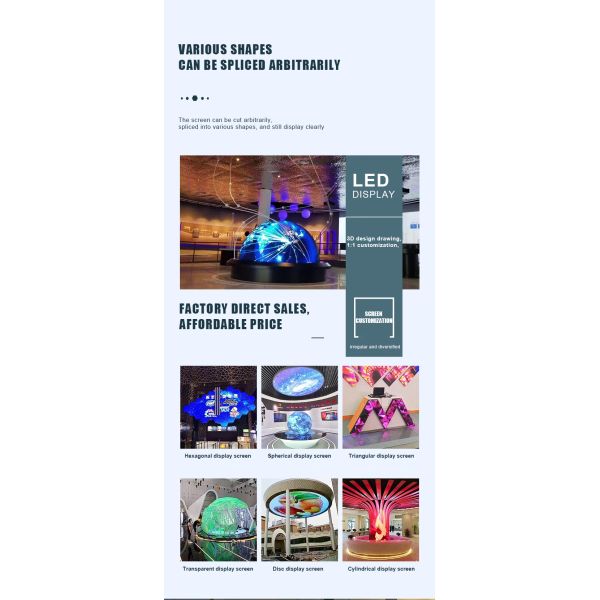 Immersive Flexible Curved LED Videos Walls Display 3D Interactive Tunnel LED Screen