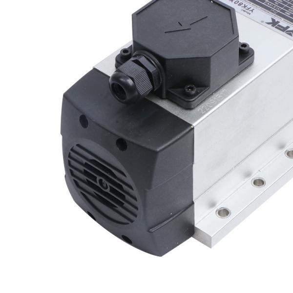 Yfk 2.2KW Square Spindle Motor With Flange Air Cooled Milling Wood Lathe With ER20 Chunk