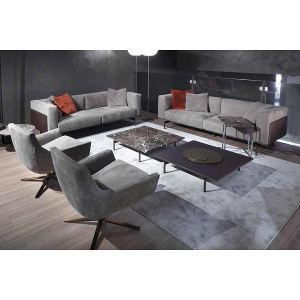 Fabric Modern Sectional Living room Sofa leather wood frame with factory price