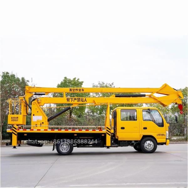 I Suzu Double Row Folding Arm Aerial  Work Truck High-Altitud Qperation Truck  Aerial Platform Truck