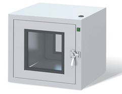 Двойной ручной пропуск чистой комнаты двери до коробка Passbox с механической блокировкой