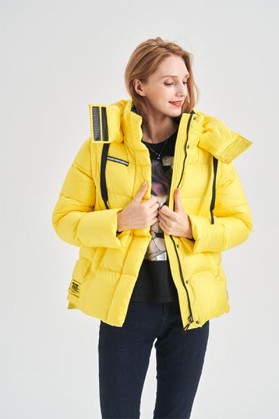FODARLLOY Warm hooded cotton-padded clothes women slim Regular down winter jackets women coats