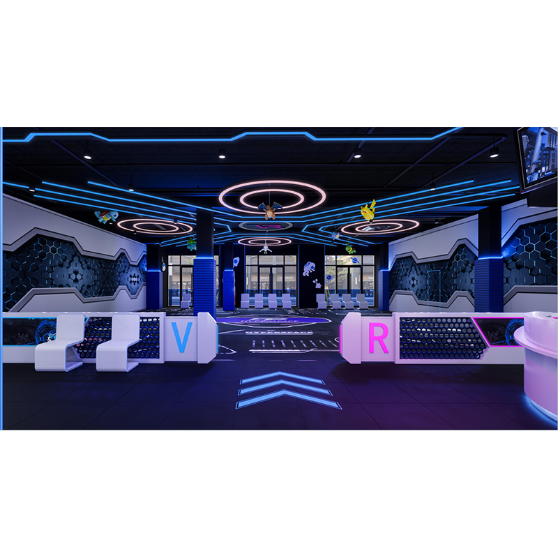 9D VR Shooting Arena Machine Multiplayer Free Roam Virtual Reality Game for Indoor Park Shopping Mall Team Building