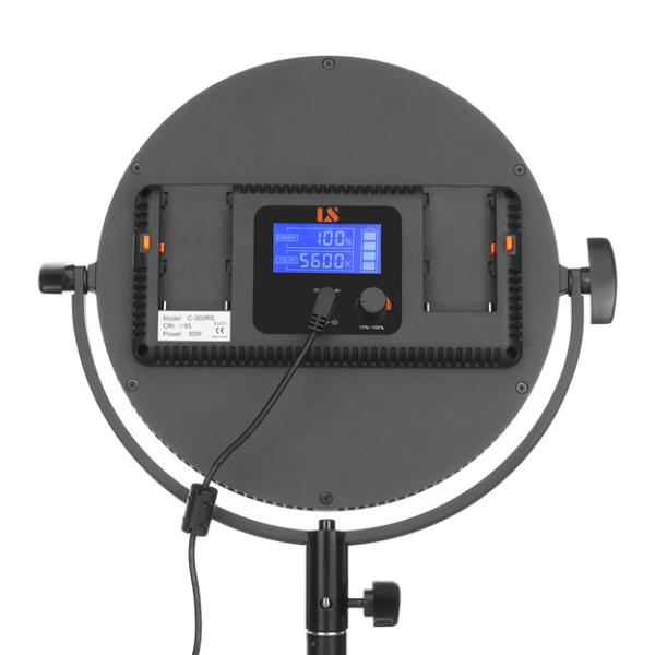 Round Ultra Thin FlapJack Portable LED Video Light Flicker free Dimmable