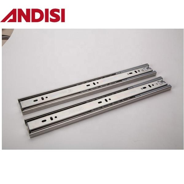 Mail Packing Full Extension Telescopic Push to Open Ball Bearing Soft Close Drawer Slides for Drawer